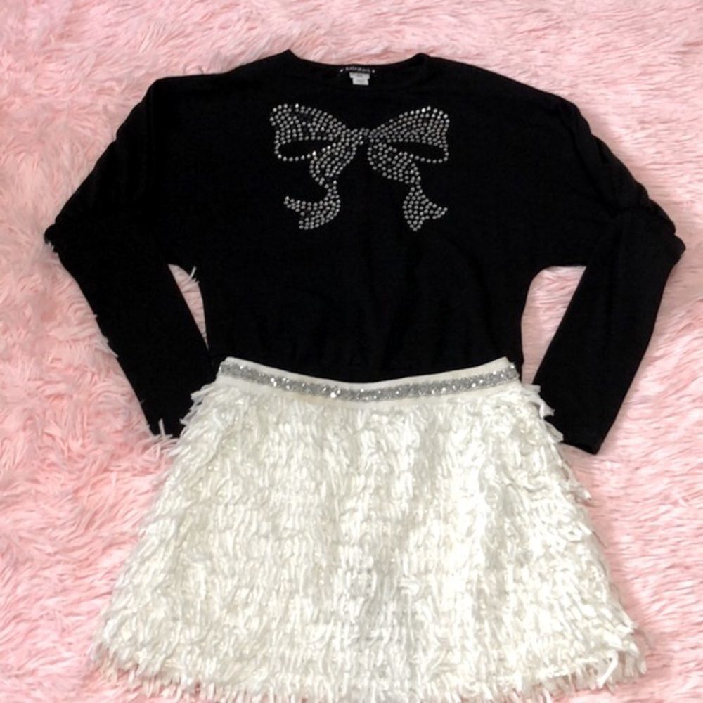 Kate Mack Rhinestone Bow Top, Size 6X - Picture 3 of 10